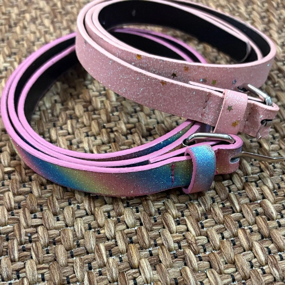 art class Pink and Rainbow Kids Belts